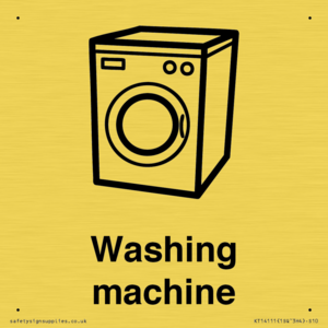 Dementia washing machine sign